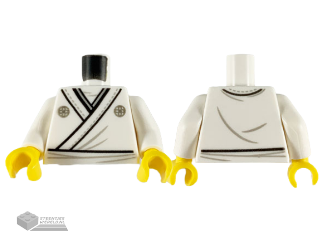 24076pb03 – Minifiguur, Hoofddeksel, Kostuum Haaienkop, Staart en Vinnen bedrukt