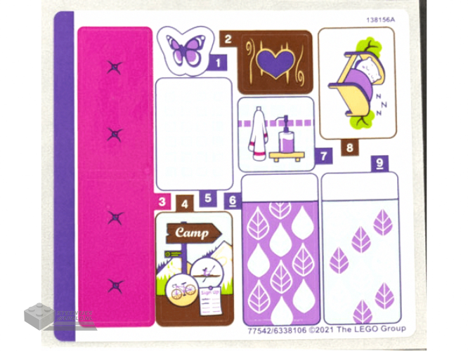 77256stk01 – Stickervel voor set 77256 – (10115856/6585755)