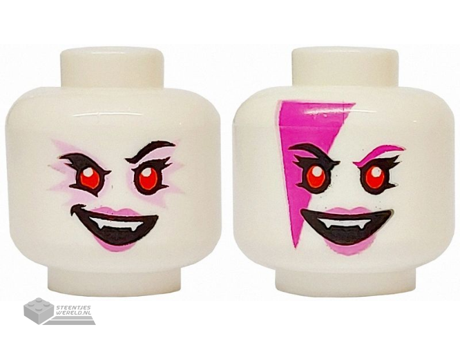 3626pb3637 Minifiguur hoofd vrouw 2-zijdig bedrukt