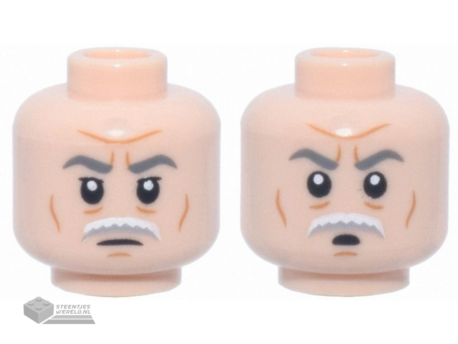 3626pb3995 Minifiguur hoofd 2-zijdig bedrukt