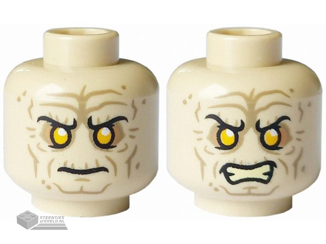 3626pb3637 Minifiguur hoofd vrouw 2-zijdig bedrukt