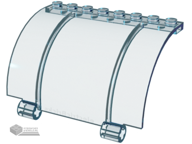 23448 – Windscherm 8 x 4 x 2 gebogen met handgreep
