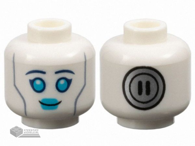 3626pb3637 Minifiguur hoofd vrouw 2-zijdig bedrukt
