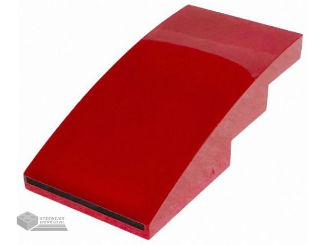 15068pb414 – Dakpan, gebogen 2 x 2 x 2/3 met limoenoog en spierpatroon