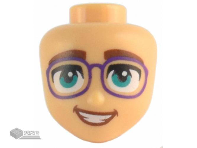 1989 – Minifiguur, met naar achteren gekamd, golvend haar en een korte baard.