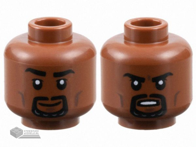 3626pb3458 Minifiguur hoofd 2-zijdig bedrukt