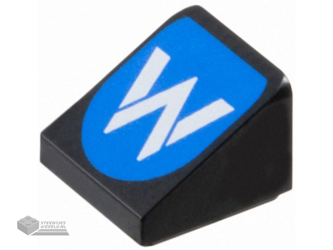 3299pb03L – Dakpan 33 2 x 4 Dubbel met zwart driehoekspatroon Model Linkerzijde