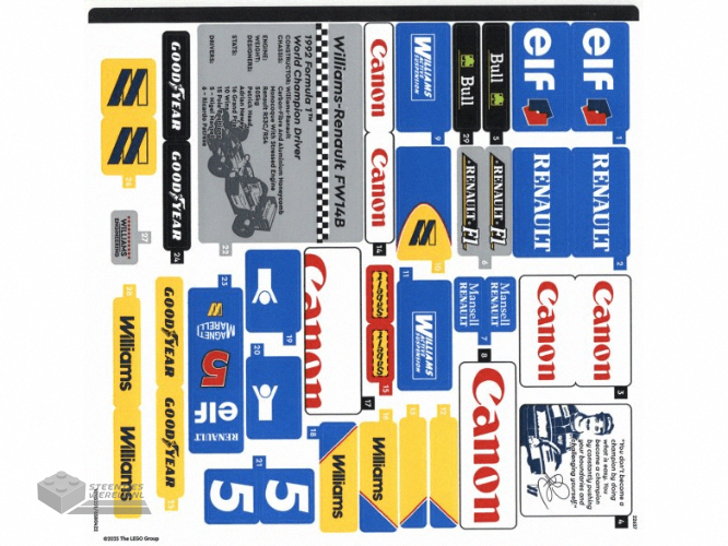 10353stk01 – Stickervel voor set 10353 – (10115251/6580422)