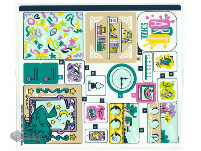42670stk01 – Stickervel voor set 42670, vel 1 – (10110452/6521009)