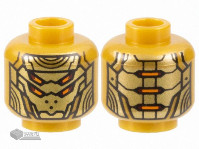 3626pb3311 Minifiguur hoofd bedrukt