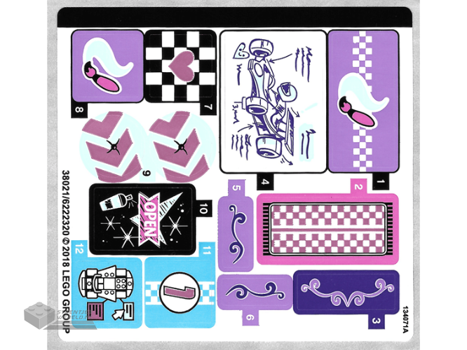 41351stk01 – Stickervel voor set 41351 – (38021/6222320)