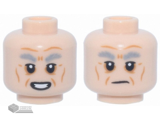 3626pb3966 Minifiguur hoofd 2-zijdig bedrukt