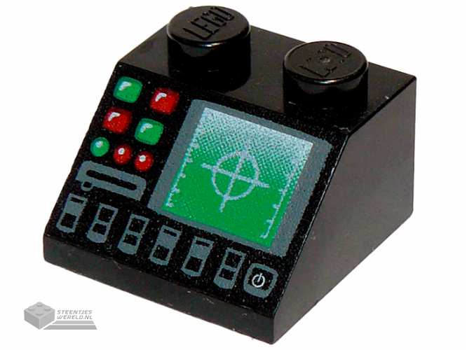 3039pb041 – Dakpan 45° 2 x 2 met radar en schijfsleufpatroon