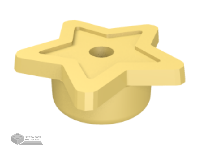 24866 – Plaat, rond 1 x 1 met bloemrand (5 bloemblaadjes)