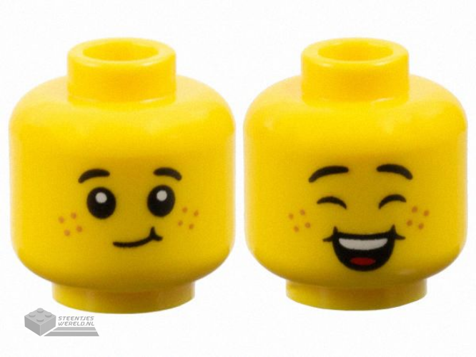3626pb3637 Minifiguur hoofd vrouw 2-zijdig bedrukt