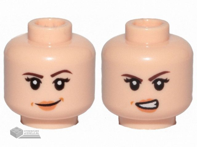 3626pb3966 Minifiguur hoofd 2-zijdig bedrukt