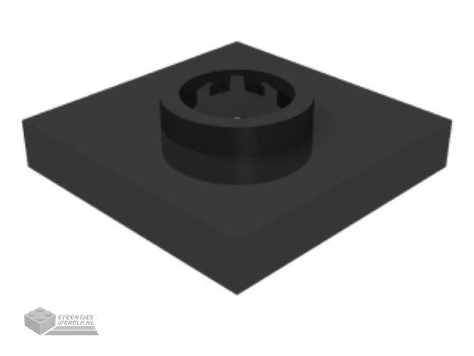 24866 – Plaat, rond 1 x 1 met bloemrand (5 bloemblaadjes)