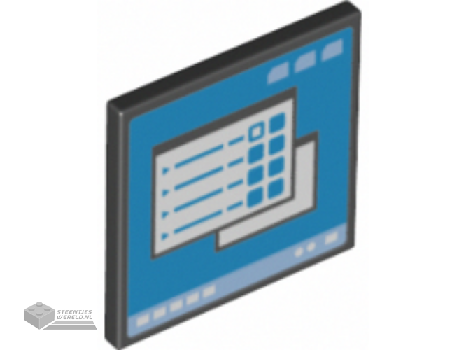 15210pb085 – Road Sign 2 x 2 Square with Open O Clip with 2 Open Windows on Computer Screen Pattern