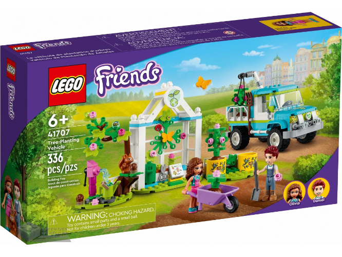 LEGO Friends 41707 Bomenplantwagen – Voertuig voor het planten van bomen