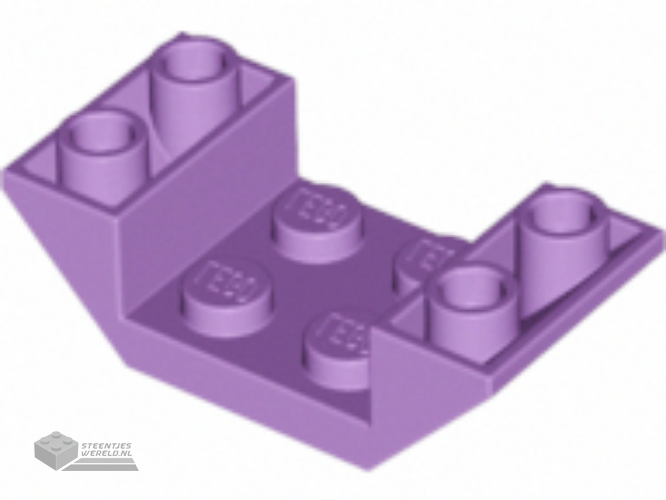4871 – Dakpan, omgekeerd 45° 4 x 2 Dubbel met 2 x 2 Uitsparing