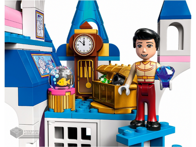 LEGO Disney 43206 Het kasteel van Assepoester en de knappe prins - Cinderella and Prince Charming's Castle - Afbeelding 4
