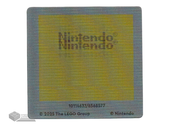114637 – Plastic Game Boy-scherm met Nintendo-logopatroon