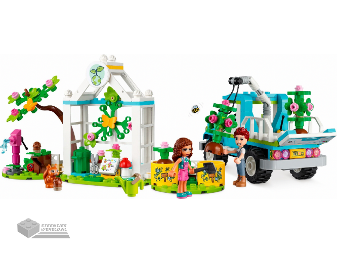LEGO Friends 41707 Bomenplantwagen - Voertuig voor het planten van bomen - Afbeelding 2