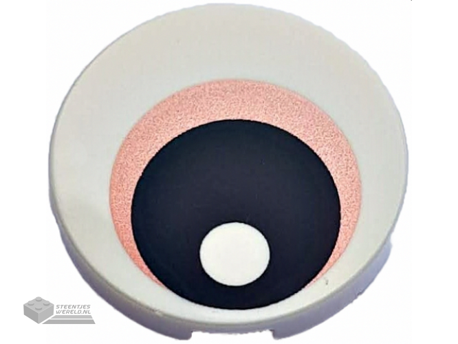 24246 – Tegel, Rond 1 x 1 Halve Cirkel Uitgebreid