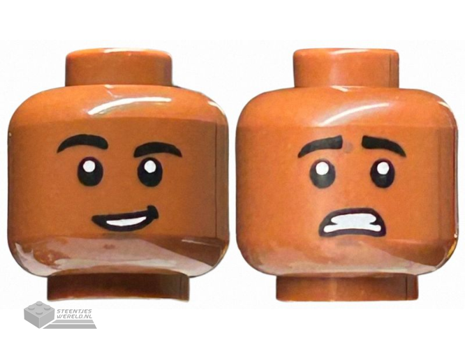 3626pb3706 Minifiguur hoofd bedrukt