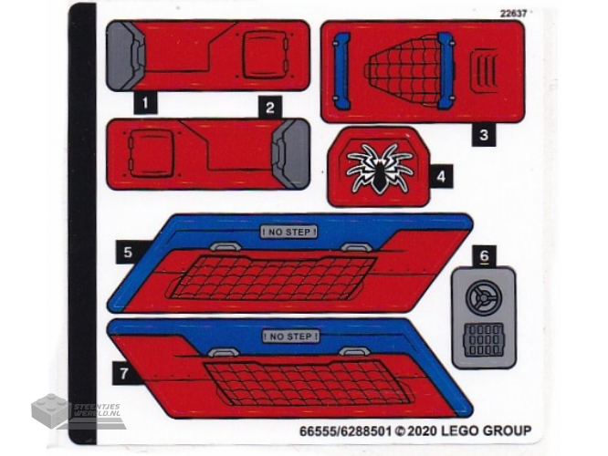 40353stk01 – Stickervel voor set 40353 – (53012/6262657)