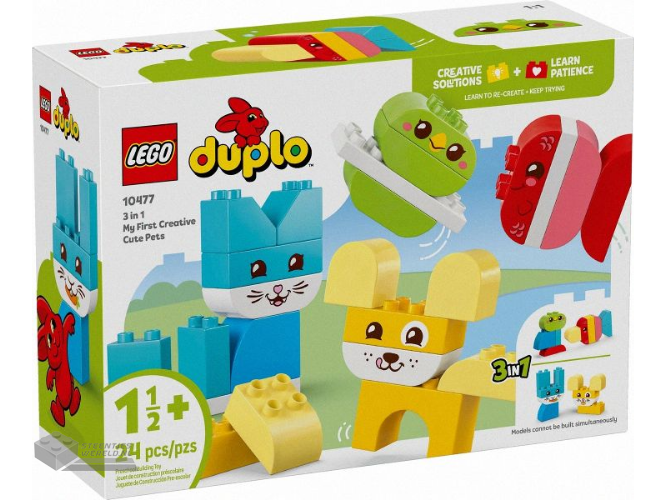 LEGO Duplo 10477 3-in-1 creatieve huisdieren - 3 in 1 My First Creative Cute Pets bedrukt