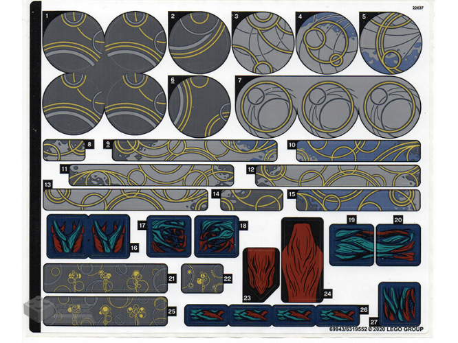 71738stk01 – Stickervel voor set 71738 – (71548/6321424)