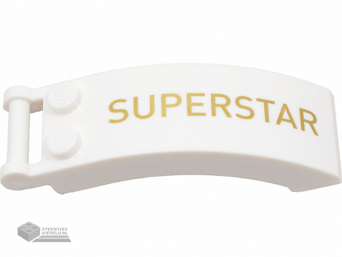 87079pb1638 – Tegel 2 x 4 met zilverkleurig Ferrari-logo