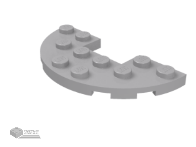 24866 – Plaat, rond 1 x 1 met bloemrand (5 bloemblaadjes)