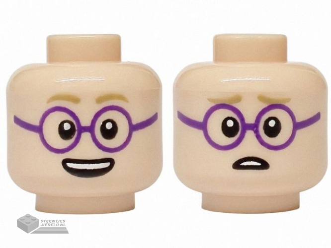 3626pb3706 Minifiguur hoofd bedrukt