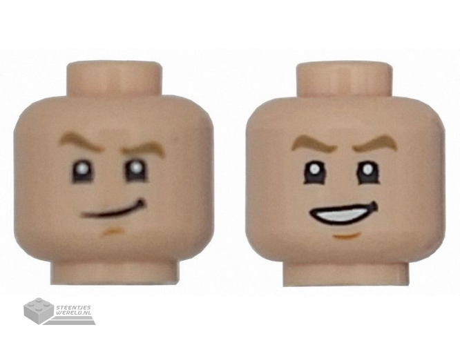 3626pb3637 Minifiguur hoofd vrouw 2-zijdig bedrukt
