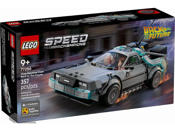 LEGO Speed Champions 77256 Tijdmachine uit Back to the Future - Time Machine from Back to the Future bedrukt