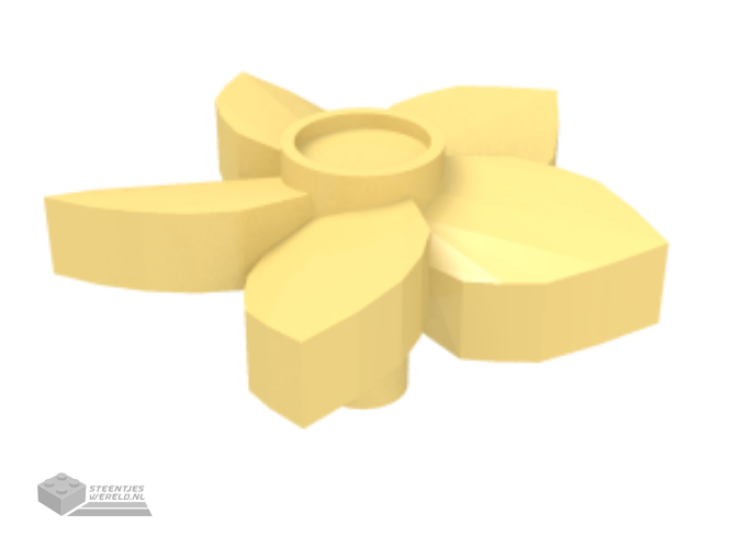 24866 – Plaat, rond 1 x 1 met bloemrand (5 bloemblaadjes)