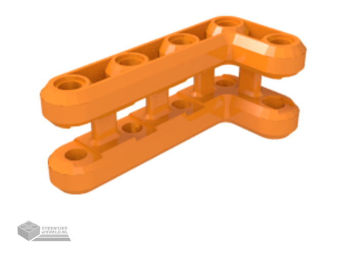 42545pb002L – Technic, Spatbord voor paneelauto, gebogen, 13 x 2 x 5 cm, rechte bovenkant bedrukt