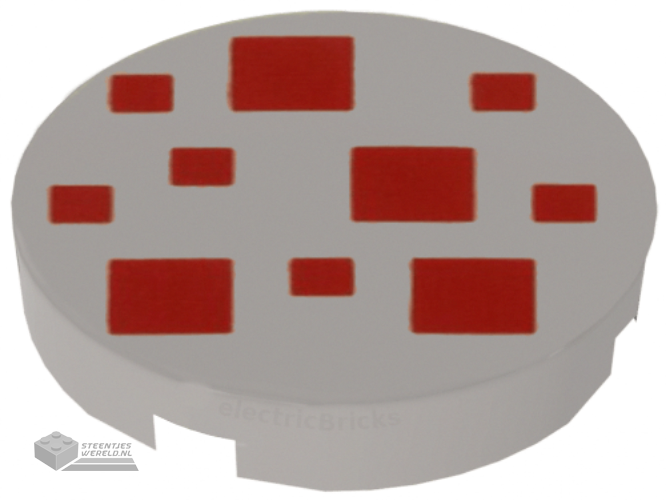 14769pb385 – Tegel, rond 2 x 2 bedrukt