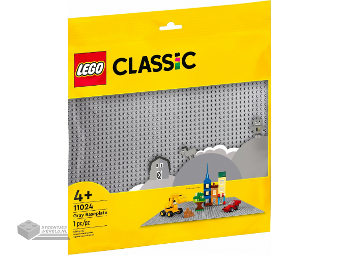 LEGO Classic 11024 Grijze bouwplaat – Gray Baseplate