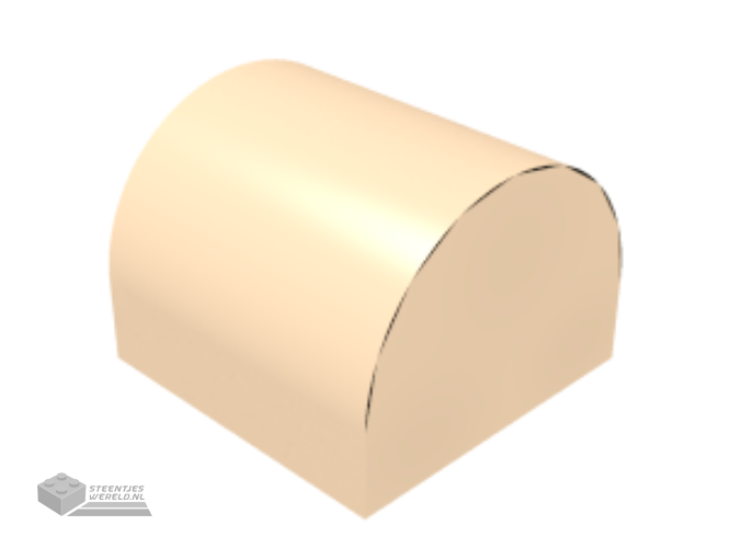 49307 – Dakpan, gebogen 1 x 1 x 2/3 Dubbel