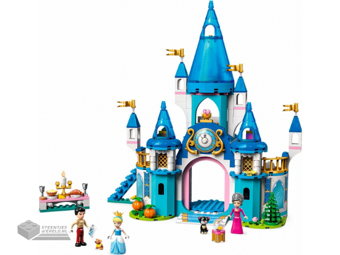 LEGO Disney 43206 Het kasteel van Assepoester en de knappe prins - Cinderella and Prince Charming's Castle - Afbeelding 2
