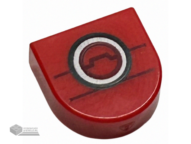 14769pb451 – Tegel, rond 2 x 2 bedrukt
