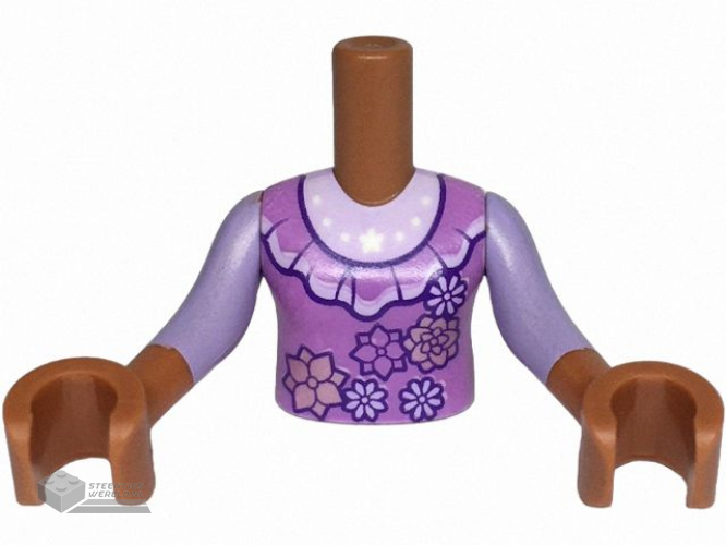 31895pb03 – Minifiguur, Haarcombinatie, Hoed bedrukt