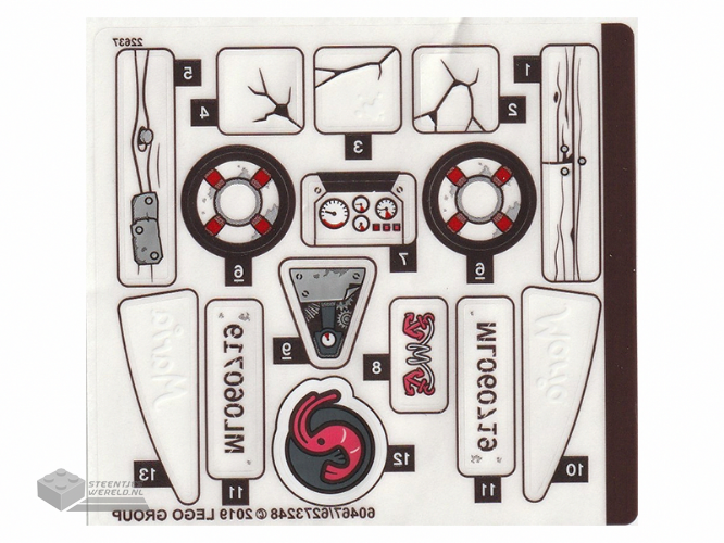 77256stk01 – Stickervel voor set 77256 – (10115856/6585755)