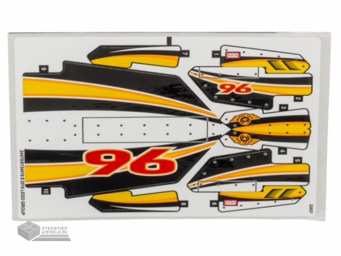 77256stk01 – Stickervel voor set 77256 – (10115856/6585755)