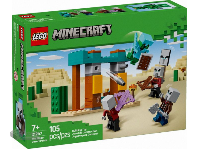 LEGO Minecraft 21267 De Illagers in de woestijn – The Illager Desert Patrol