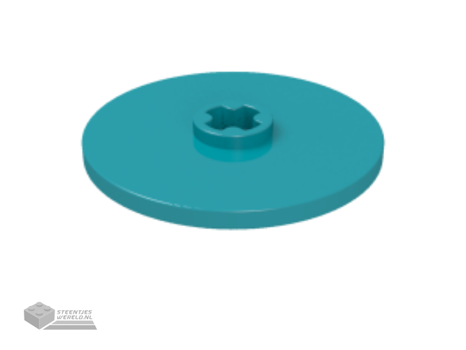 24866 – Plaat, rond 1 x 1 met bloemrand (5 bloemblaadjes)