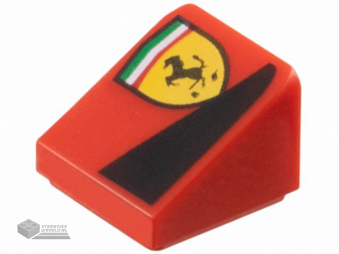 3299pb03L – Dakpan 33 2 x 4 Dubbel met zwart driehoekspatroon Model Linkerzijde